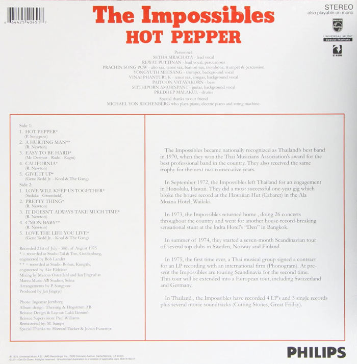 The Impossibles - Hot Pepper - 814