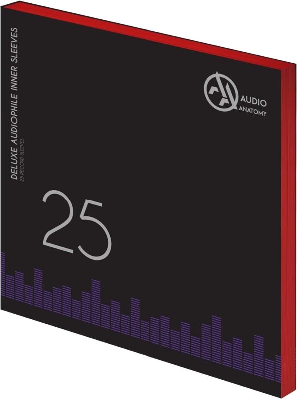 Antistatic Inner Sleeves (Red) 25 X 12" Audio Anatomy - 13513